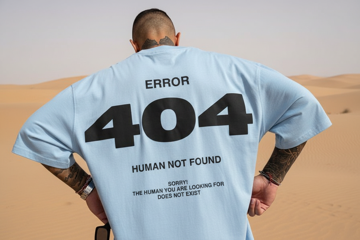 Error 404 Unisex Terry Oversized Tee