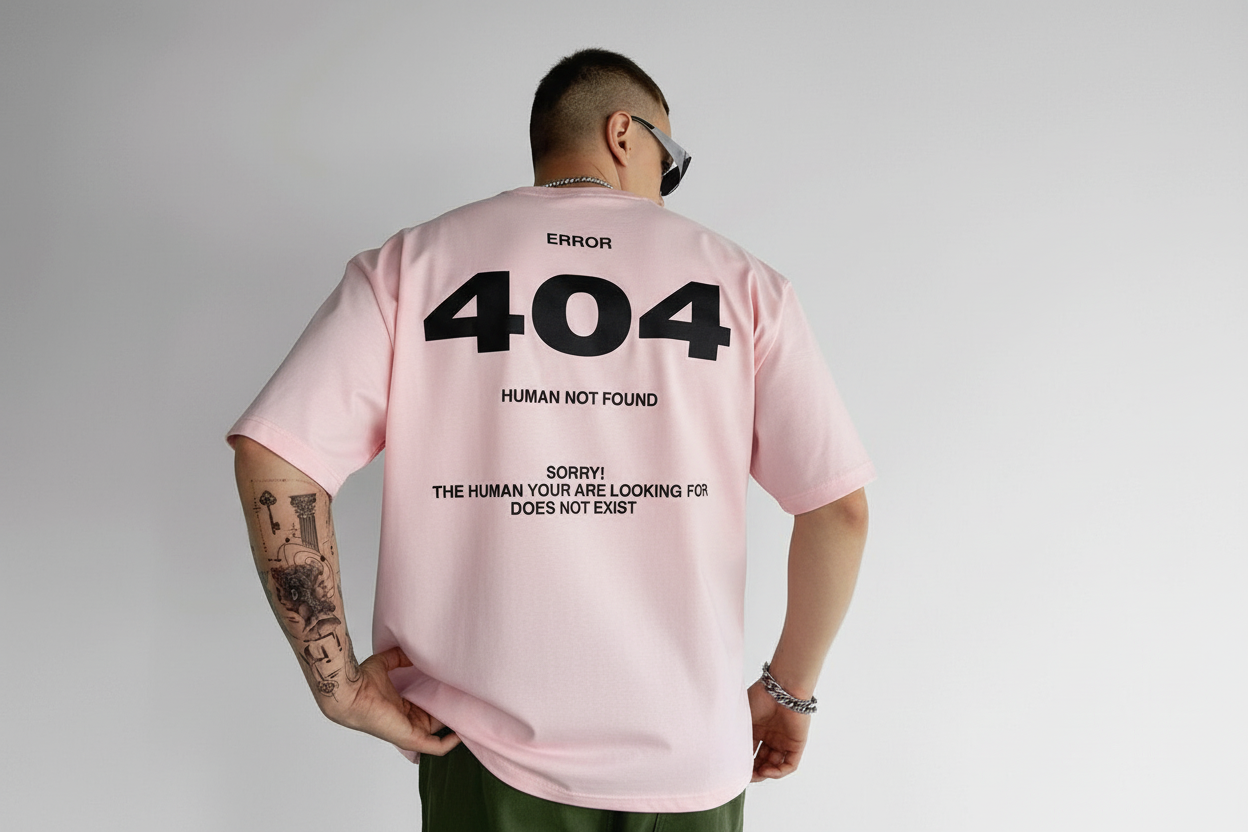 Error 404 Unisex Terry Oversized Tee