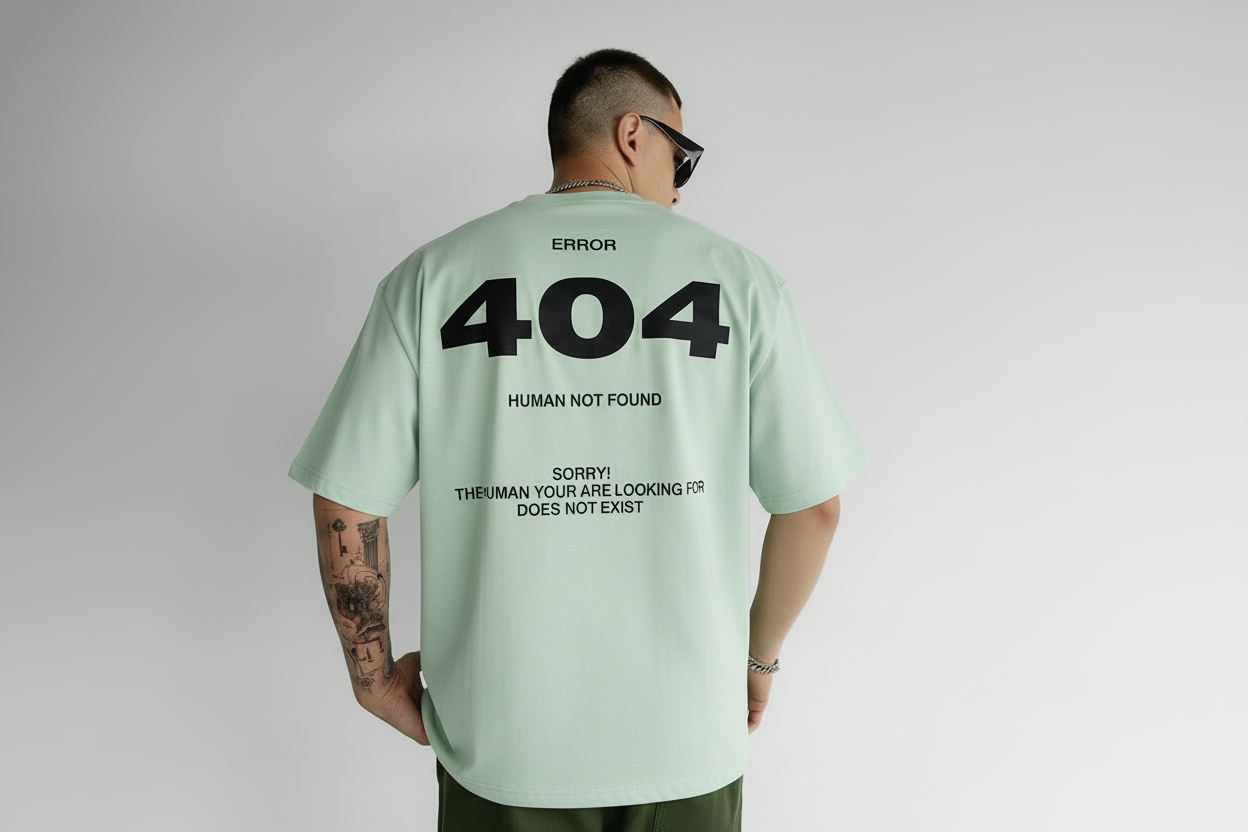 Error 404 Unisex Terry Oversized Tee