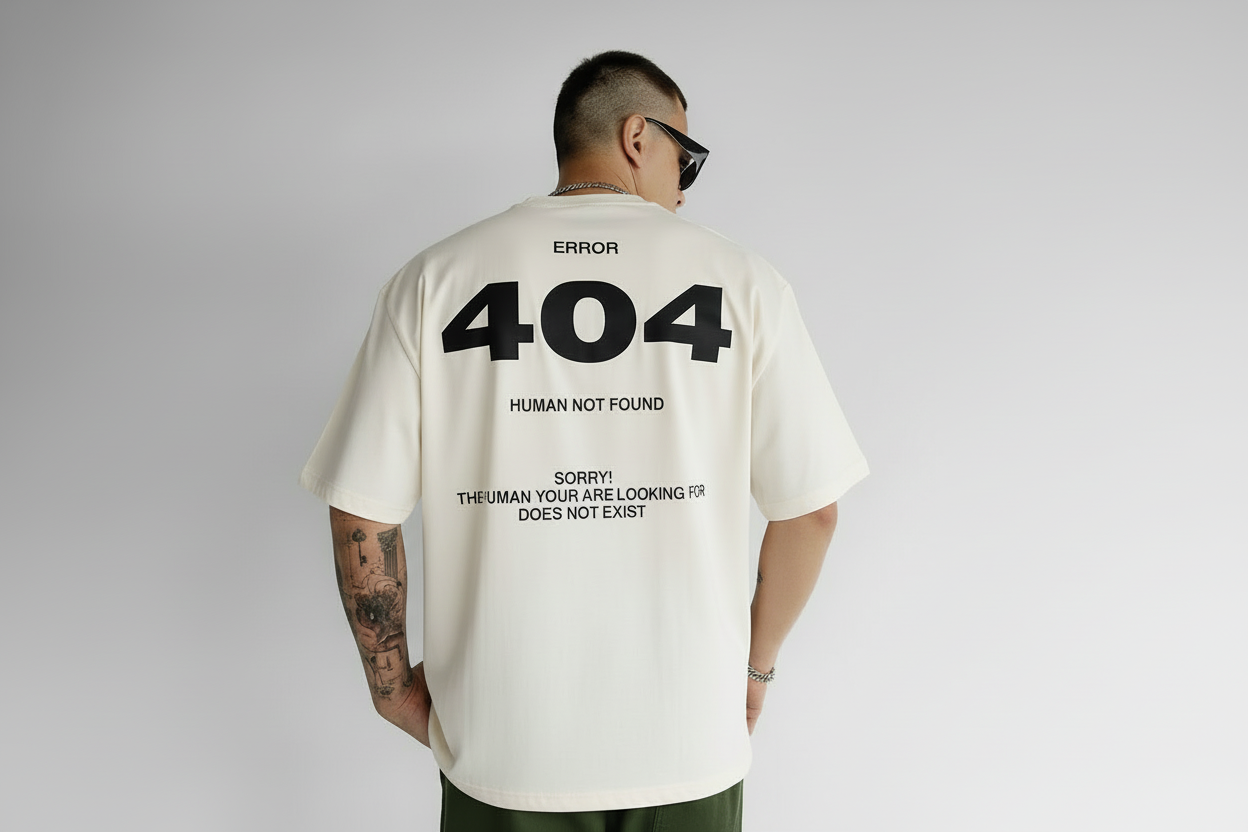 Error 404 Unisex Terry Oversized Tee