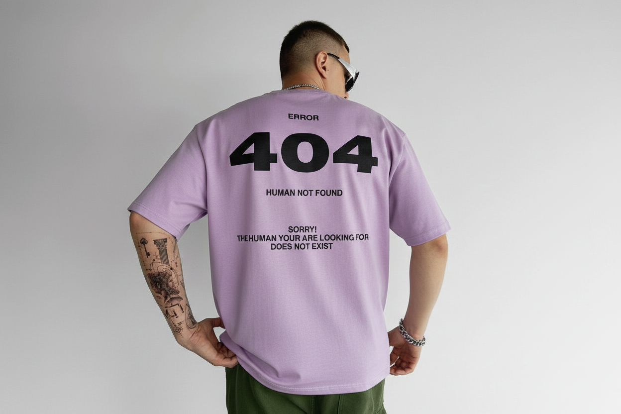 Error 404 Unisex Terry Oversized Tee