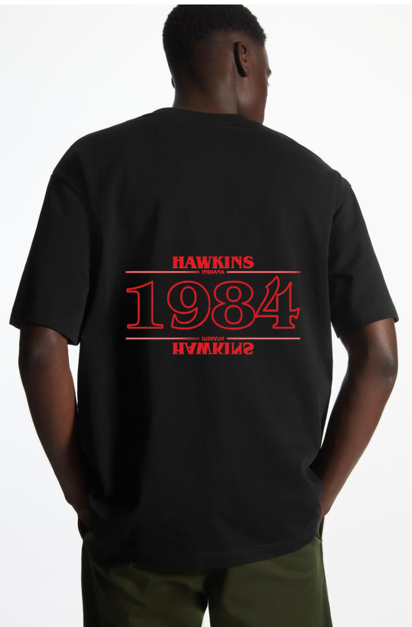 Stranger Things Unisex Terry Oversized Tee