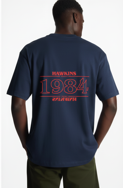 Stranger Things Unisex Terry Oversized Tee