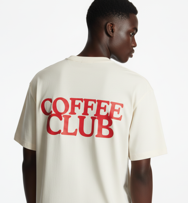 Coffee Club Unisex Terry Oversized Tee