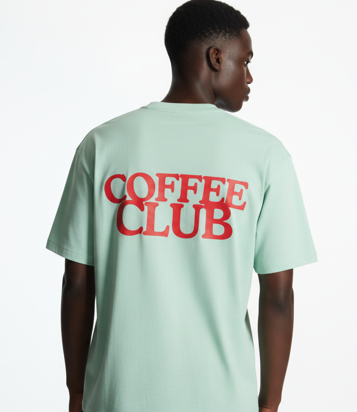 Coffee Club Unisex Terry Oversized Tee