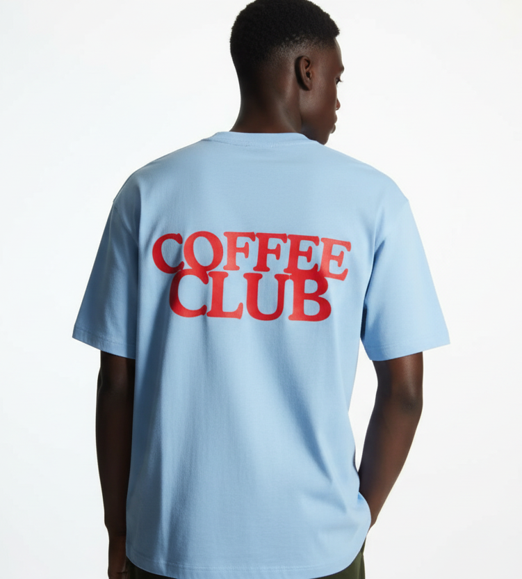 Coffee Club Unisex Terry Oversized Tee