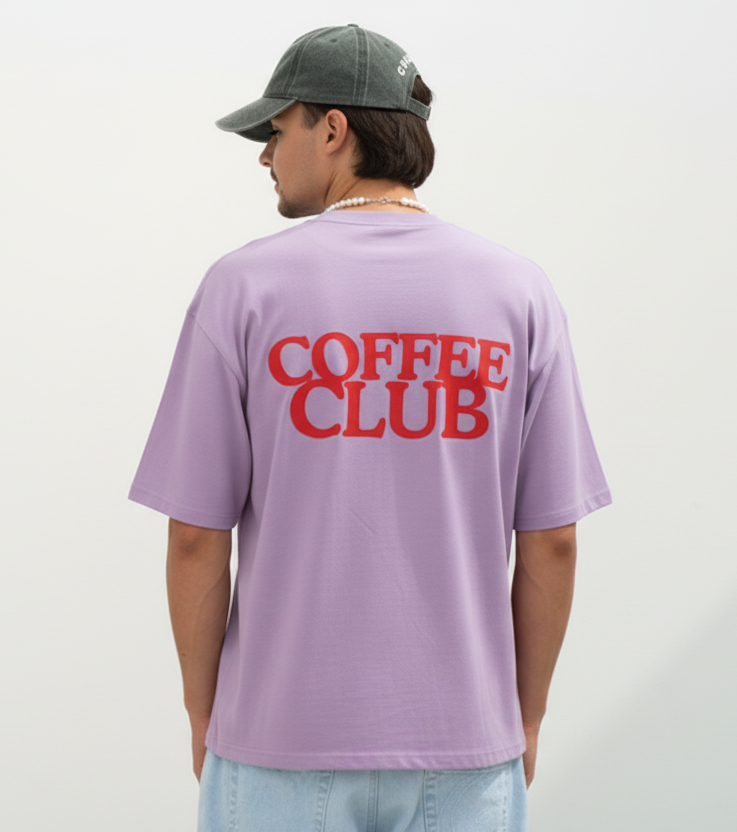 Coffee Club Unisex Terry Oversized Tee